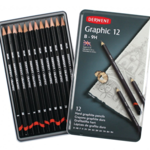 Derwent Graphic Pencils - Tin of 12 Hard