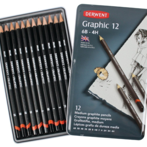 Derwent Graphic Pencils - Tin of 12 Medium