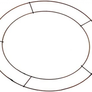 Wire flat copper wreath frame 14"