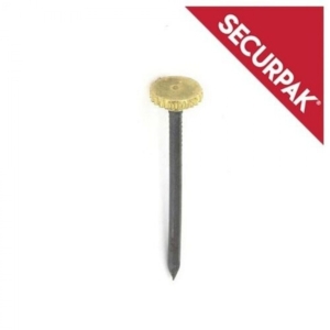 Brass Headed Picture Pins Pk 10