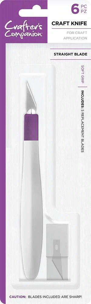 Crafters Companion Craft Knife Soft Grip Straight Blade