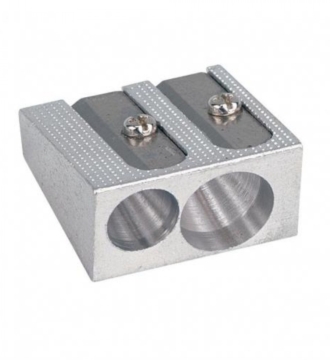Pencil Sharpener Metal Double Hole