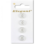 Sirdar Elegant Buttons - White 12mm