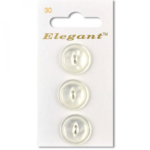 Sirdar Elegant Buttons - White 19mm