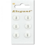 Sirdar Elegant Buttons - Opaque White 11mm