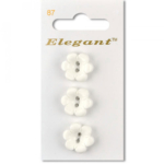 Sirdar Elegant Buttons - White 19mm