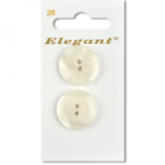 Sirdar Elegant Buttons - Ivory 2-Hole 22mm