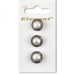 Sirdar Elegant Buttons - White 16mm