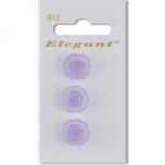 Sirdar Elegant Buttons - Purple Rose Shank 16mm