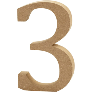 MDF Number 8cm