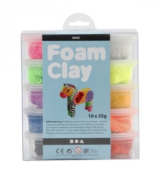 Foam Clay Self Hardening 10 Pack