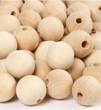 Wooden Natural Bead With Hole
