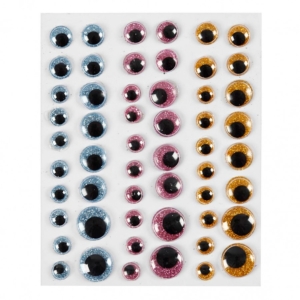 Googly Eyes Self Adhesive Multi Size Pack