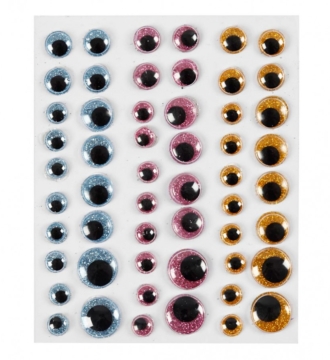 Googly Eyes Self Adhesive Multi Size Pack