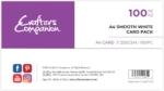 Crafters Companion A4 Smooth White Card Pack