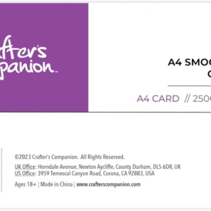 Crafters Companion A4 Smooth White Card Pack
