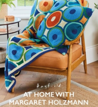 Hayfield At Home With Margaret Holzmann  10 Knitted Blanket Patterns