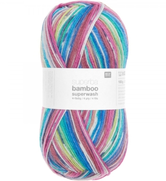 Rico Socks Bamboo Rainbow 4ply