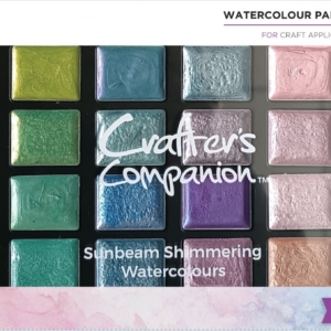 Crafters Companion Shimmering Watercolour Palette 24 Colours