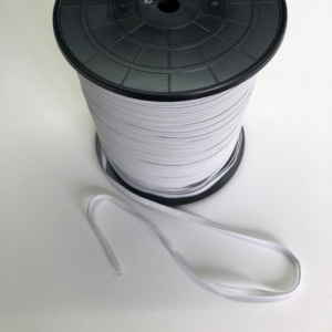 White Braided Elastic 6mm x 1m