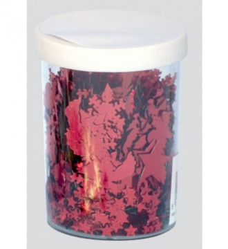 Christmas Confetti Shape Shaker 3 Asst Colours