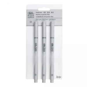 Winsor & Newton Fine Liner Cool Grey Set x 3
