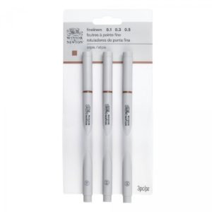 Winsor & Newton Fine Liner Sepia Set x 3