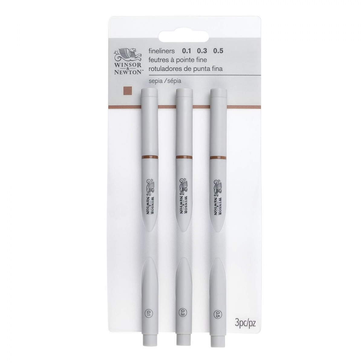 Winsor & Newton Fine Liner Sepia Set x 3