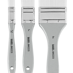 Liquitex Basics Synthetic Acrylic 3Pc Brush Set