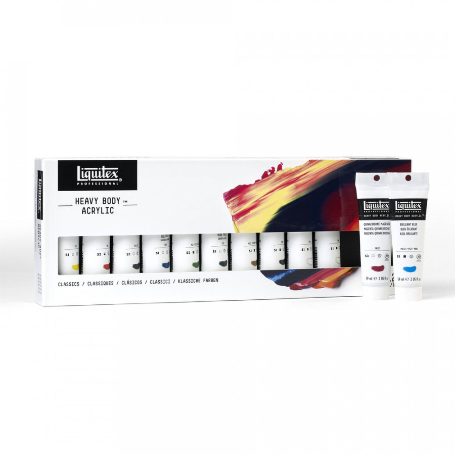 Liquitex Professional Heavy Body Acrylic Classics Set - 12 x 59ml