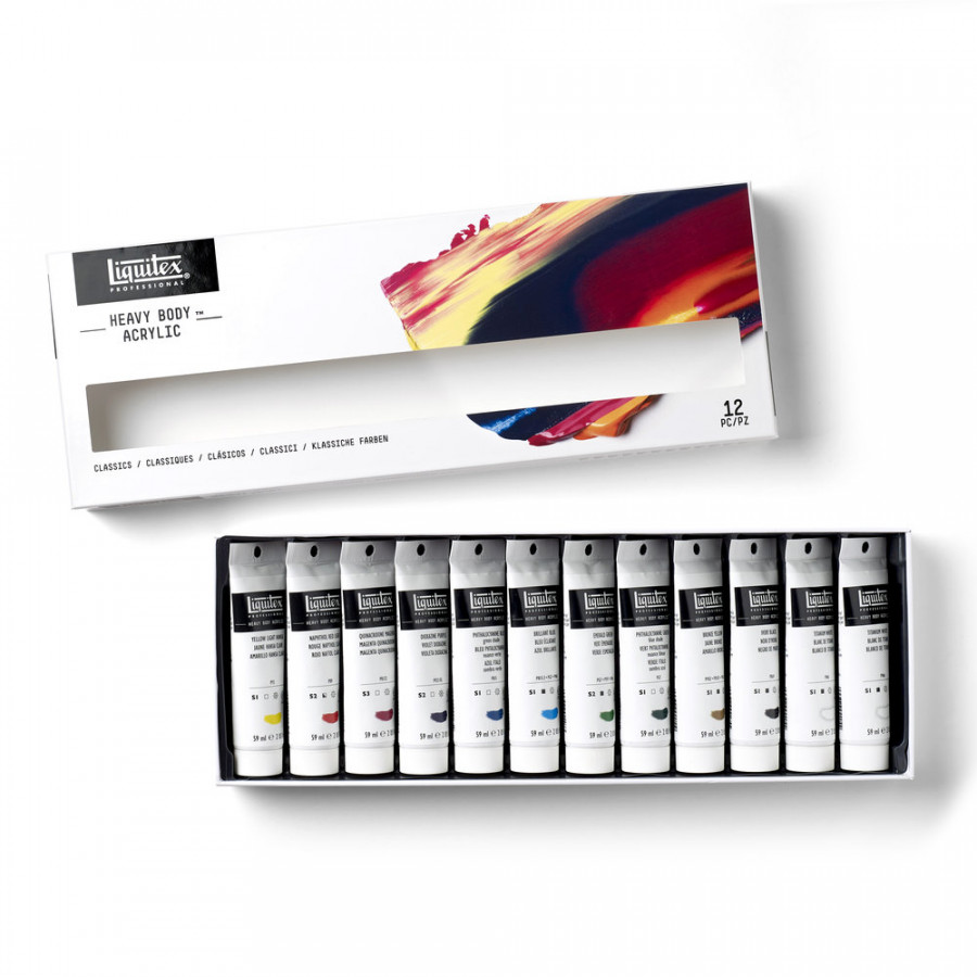 Liquitex Professional Heavy Body Acrylic Classics Set - 12 x 59ml - Image 4