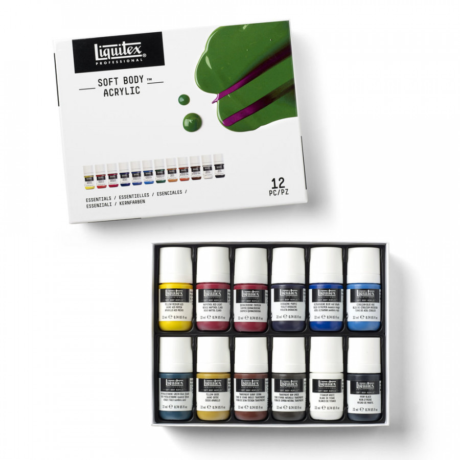 Liquitex Professional Soft Body Acrylic Essentials Set 12 x 22ml - Image 4