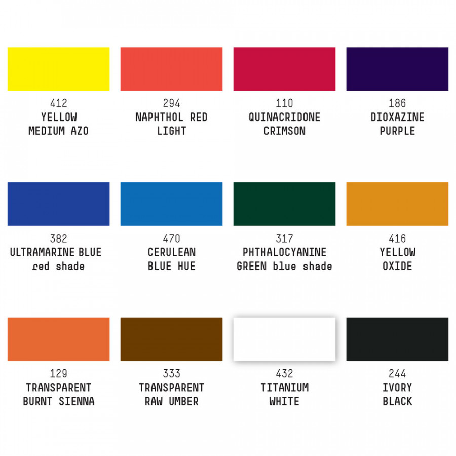 Liquitex Professional Soft Body Acrylic Essentials Set 12 x 22ml - Image 5