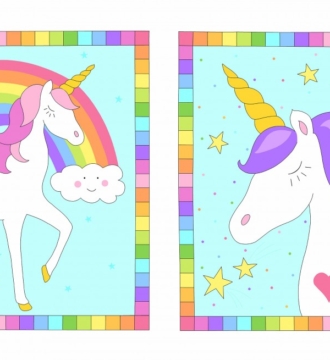Believe Unicorn Panel By Makower