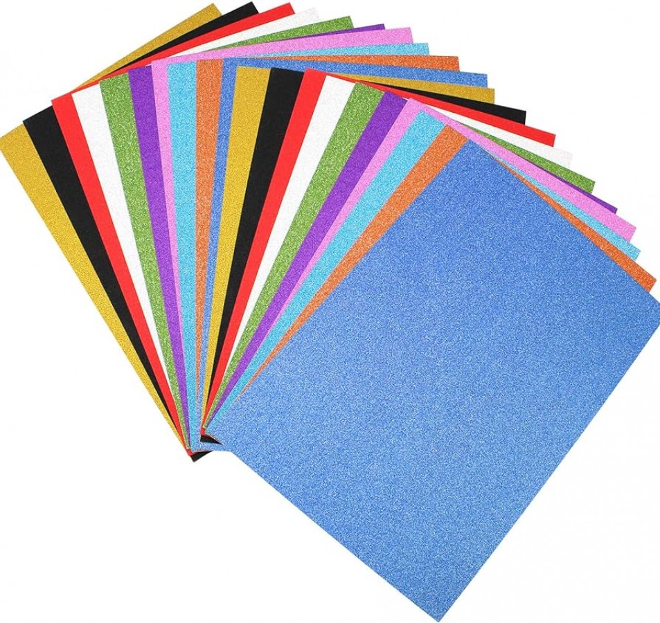 Glitter card A4