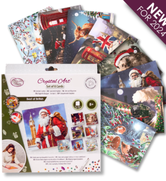 Crystal Art Cards Pack Of 8 Cards & Envelopes
