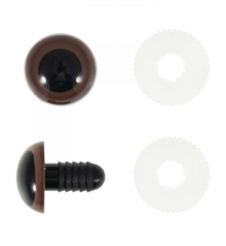 Teddy Safety Eyes Brown (Pack of 4)