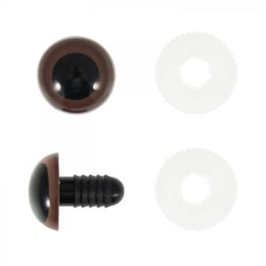 Teddy Safety Eyes Brown (Pack of 4)