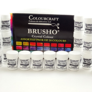 Brusho Crystal Colours - Assorted Pack of 24 Colours