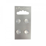 King Cole Domed Round Buttons - Clear (Medium)