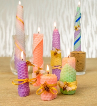 Beeswax Sheet Candle Kit