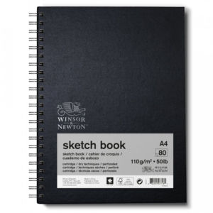 Winsor & Newton Hard Back Spiral Bound Sketch Book 110gsm