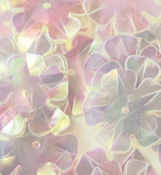 Paper Cellar Embellishments - White Flower Sequins Large