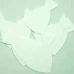 Paper Cellar Embellishments - Wedding Dresses White