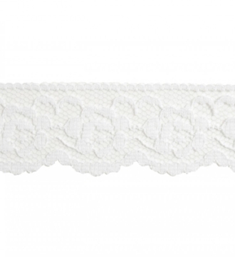 Trim Lace Nylon White