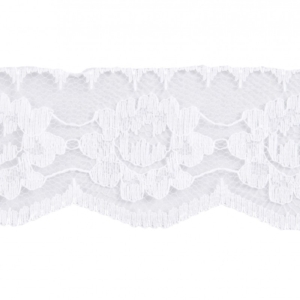 Trim Lace Nylon White
