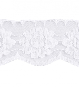 Trim Lace Nylon White