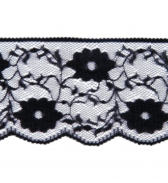 Trim Lace Nylon Black