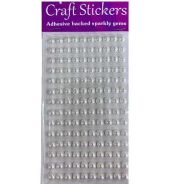 Eleganza Craft Stickers Pearl 6mm