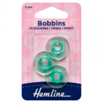 Hemline Plastic Bobbin: Husqvarna/Viking Coloured
